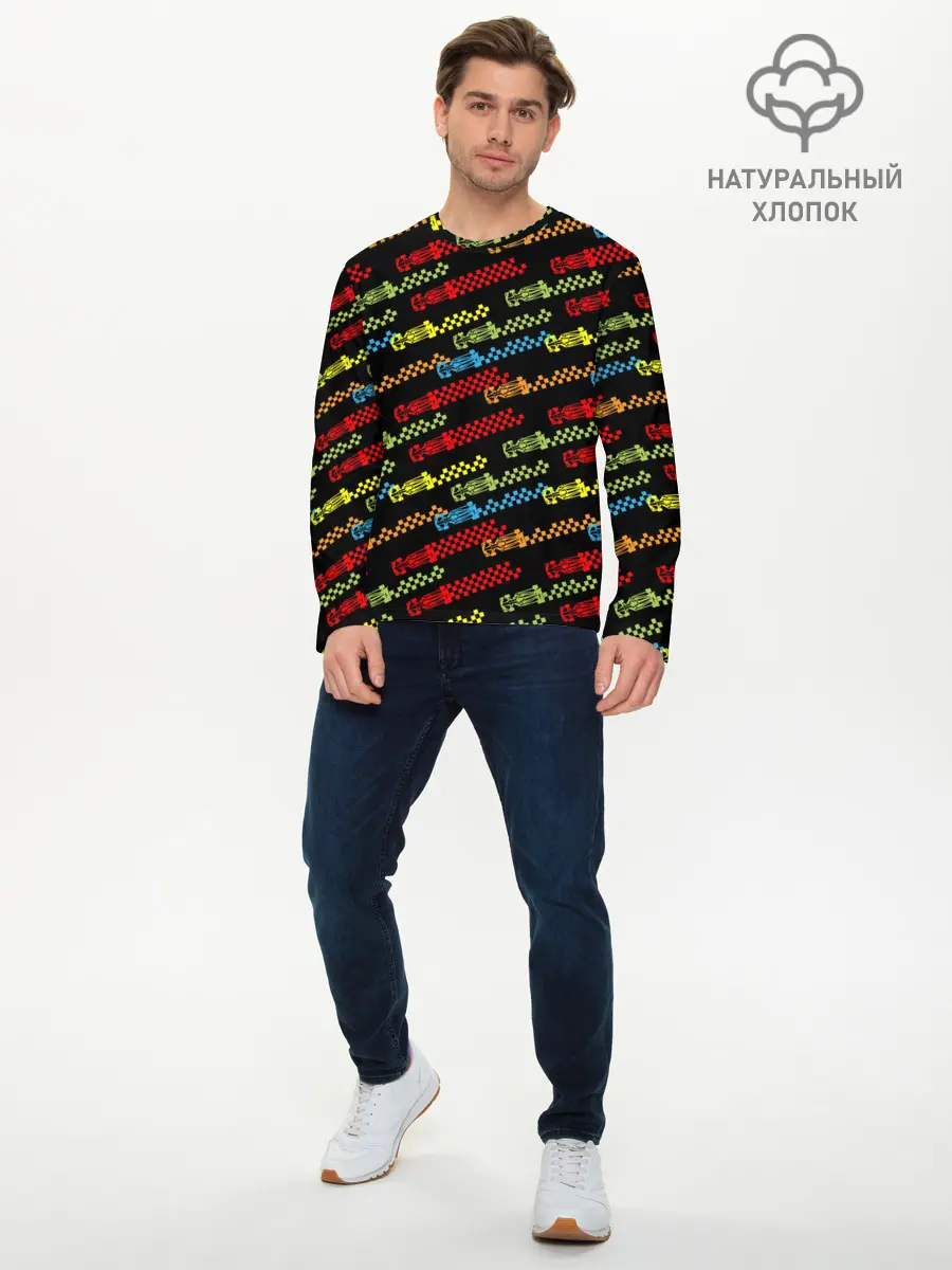 Мужской лонгслив базовый / Формула 1 Гонки (P007_P004ooo2946845, P004ooo2946845)