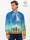 Мужской лонгслив базовый / NMS: Начало (P007_P004ooo2947027, P004ooo2947027)