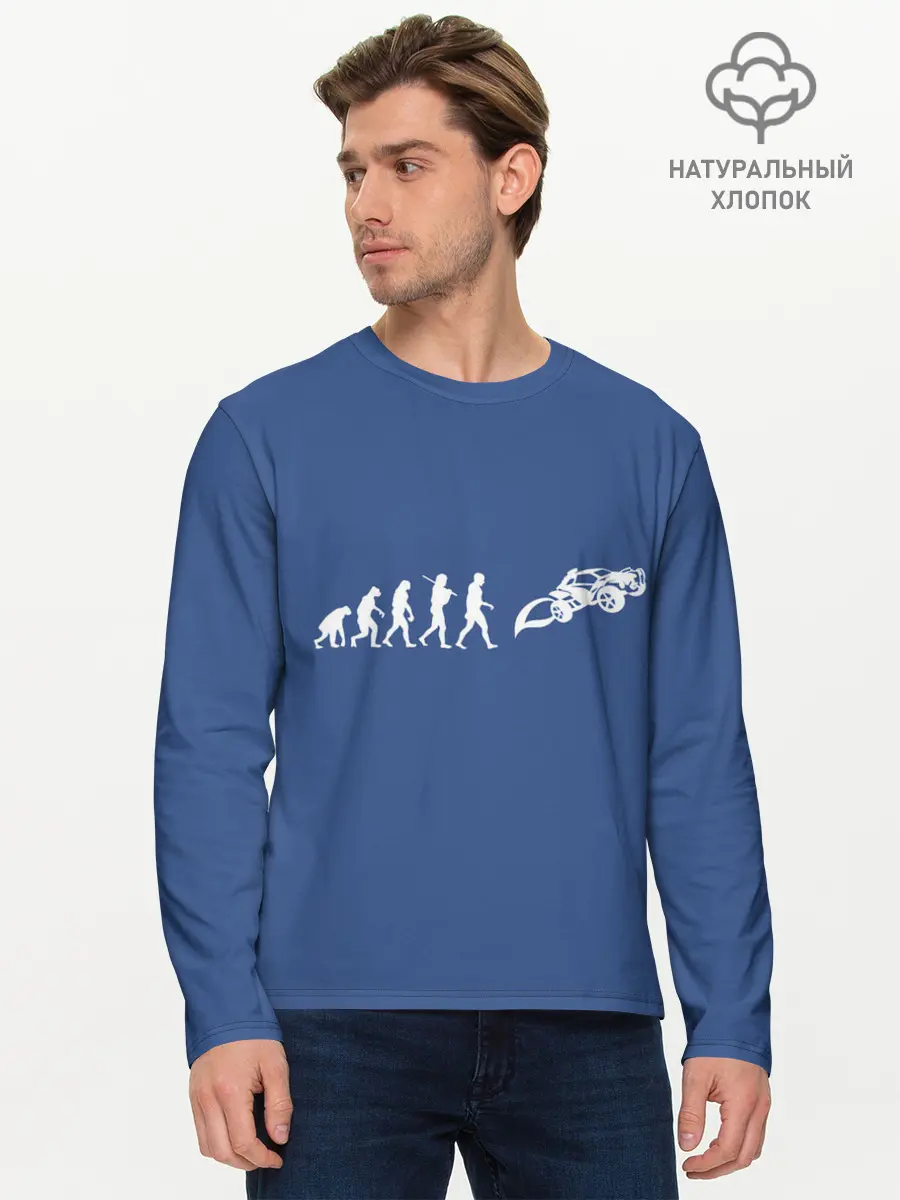 Мужской лонгслив базовый / Rocket evolution (P007_P004ooo2948117, P004ooo2948117)