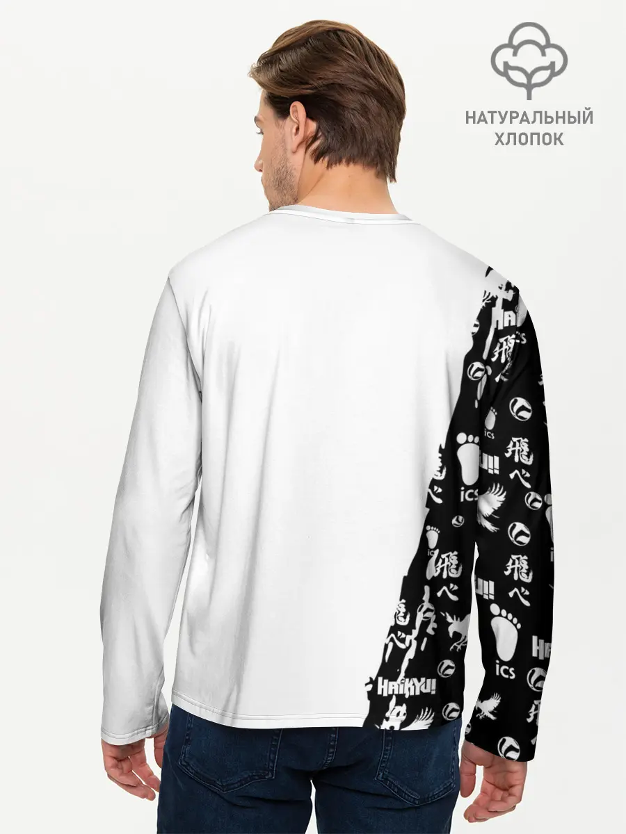 Мужской лонгслив базовый / Юу Нишиноя ВОЛЕЙБОЛ!! (P007_P004ooo2947889, P004ooo2947889)