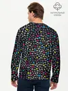 Мужской лонгслив базовый / Символы на черном (P007_P004ooo2948001, P004ooo2948001)