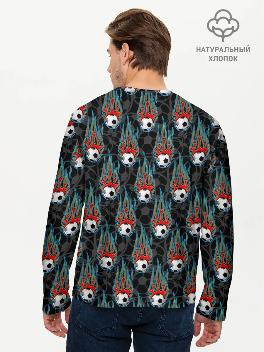 Мужской лонгслив базовый / Футбол (P007_P004ooo2949467, P004ooo2949467)