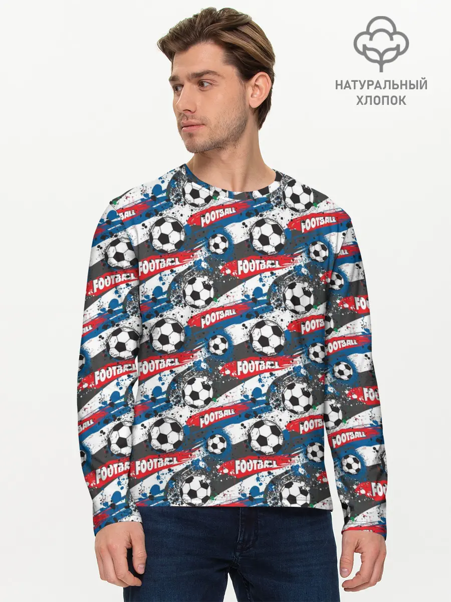 Мужской лонгслив базовый / FOOTBALL (P007_P004ooo2949493, P004ooo2949493)