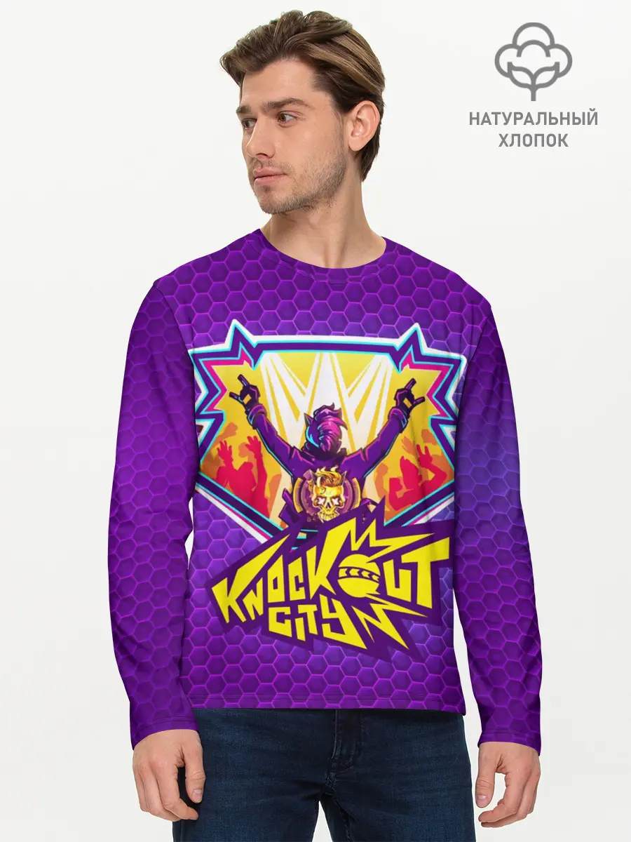 Мужской лонгслив базовый / Knockout City (P007_P004ooo2949573, P004ooo2949573)