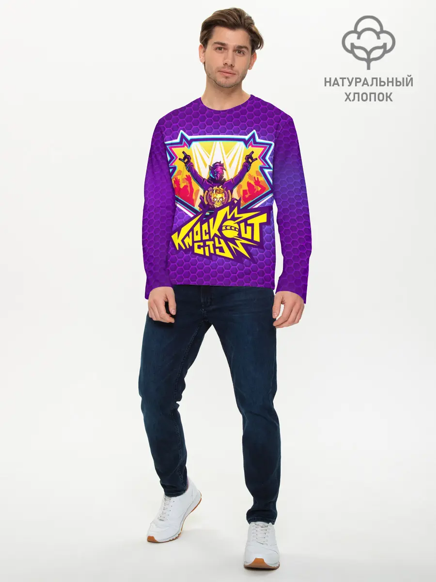 Мужской лонгслив базовый / Knockout City (P007_P004ooo2949573, P004ooo2949573)