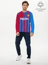 Мужской лонгслив базовый / Форма Барселоны 2021/2022 (P007_P004ooo2950497, P004ooo2950497)