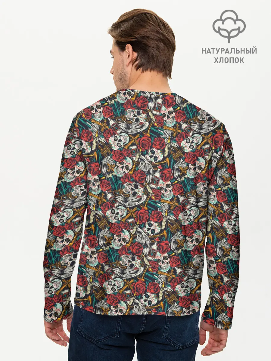 Мужской лонгслив базовый / Смерть (P007_P004ooo2950141, P004ooo2950141)