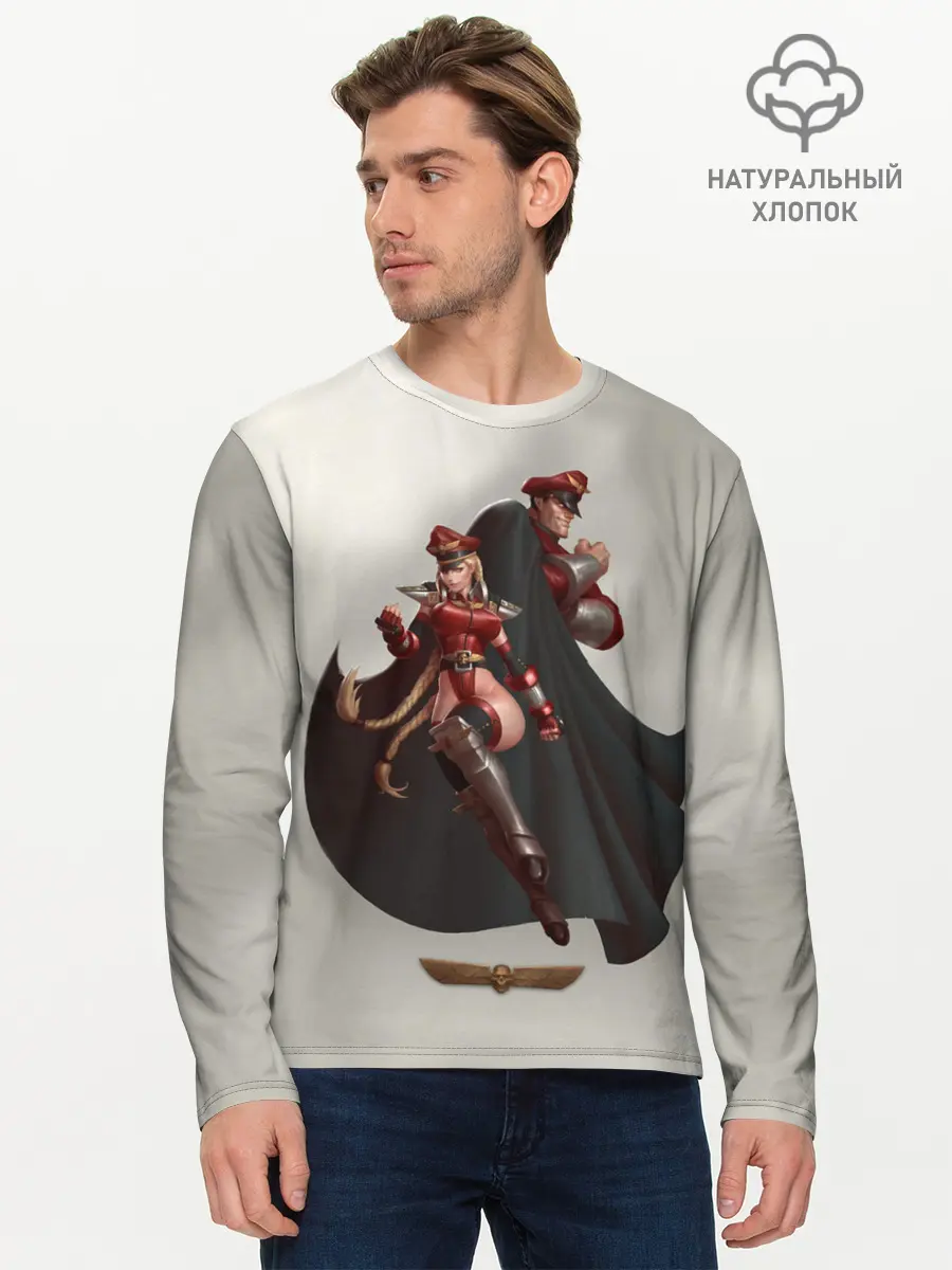 Мужской лонгслив базовый / Team Bison (P007_P004ooo2952699, P004ooo2952699)