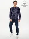 Мужской лонгслив базовый / Узор (P007_P004ooo2952269, P004ooo2952269)