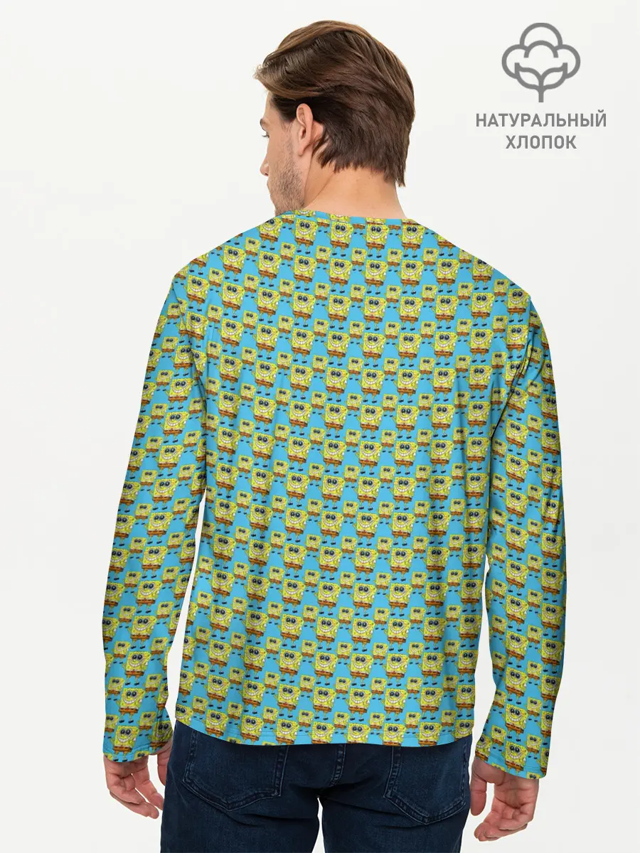 Мужской лонгслив базовый / SpongeBob (P007_P004ooo2953285, P004ooo2953285)