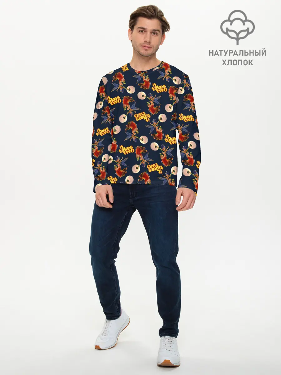 Мужской лонгслив базовый / It Takes Two pattern (P007_P004ooo2954067, P004ooo2954067)