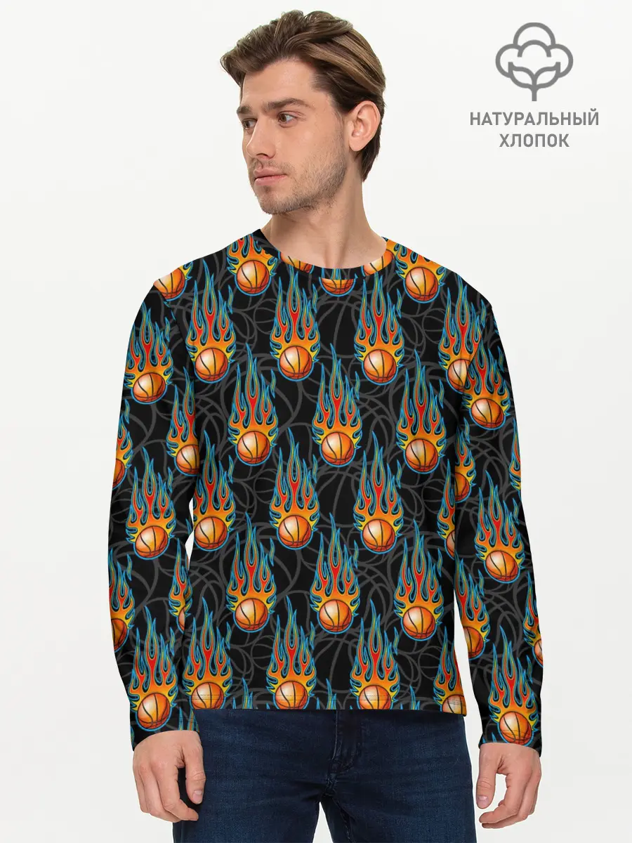 Мужской лонгслив базовый / Баскетбол (P007_P004ooo2954089, P004ooo2954089)