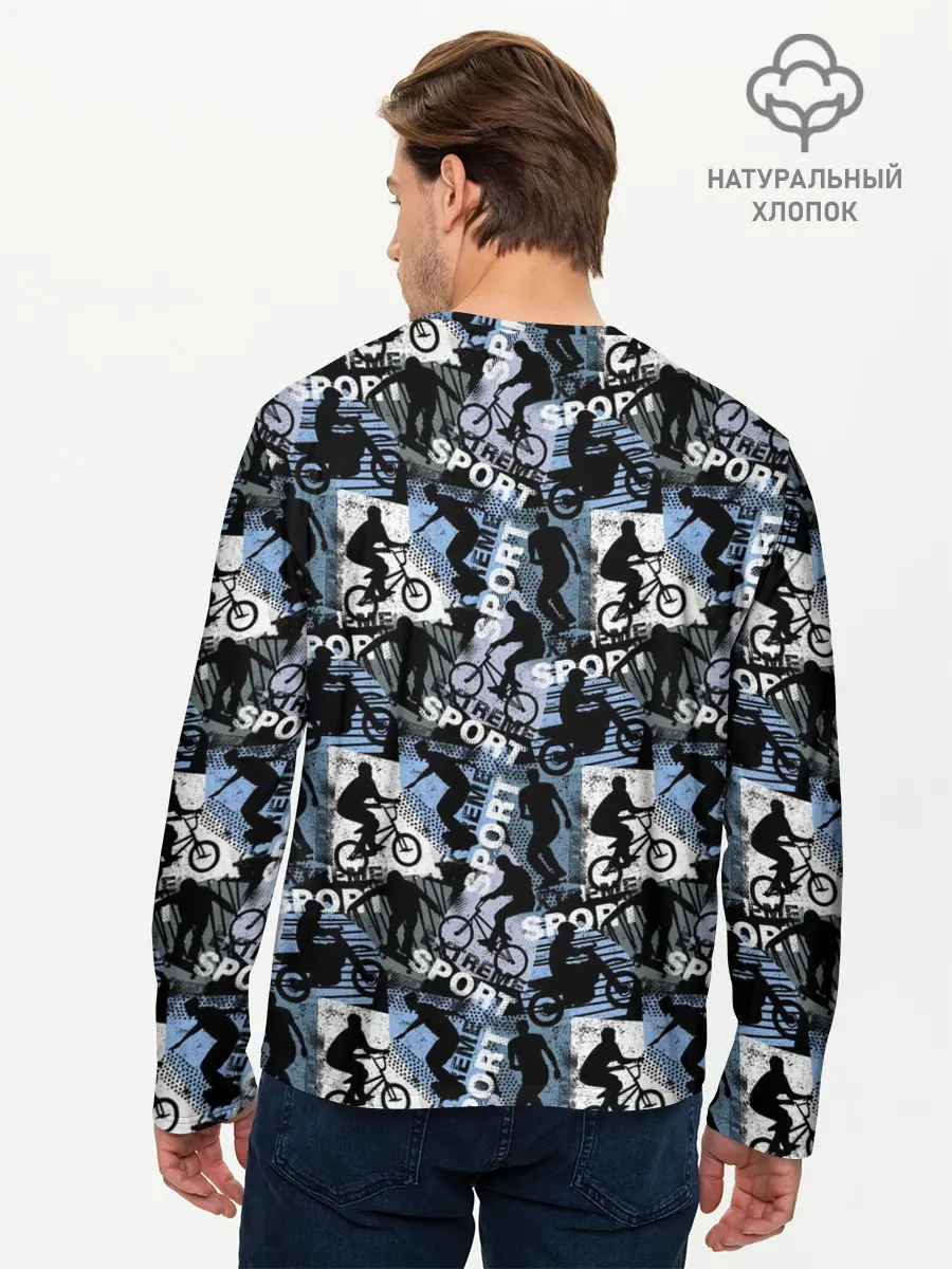 Мужской лонгслив базовый / SPORT (P007_P004ooo2954743, P004ooo2954743)