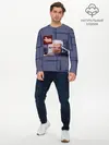 Мужской лонгслив базовый / Книга любви (P007_P004ooo2954957, P004ooo2954957)