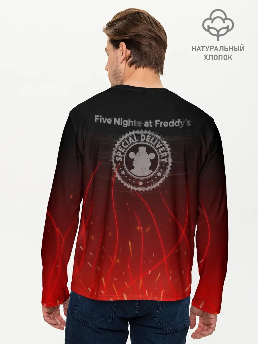 Мужской лонгслив базовый / FNAF FREDDY (P007_P004ooo2955935, P004ooo2955935)