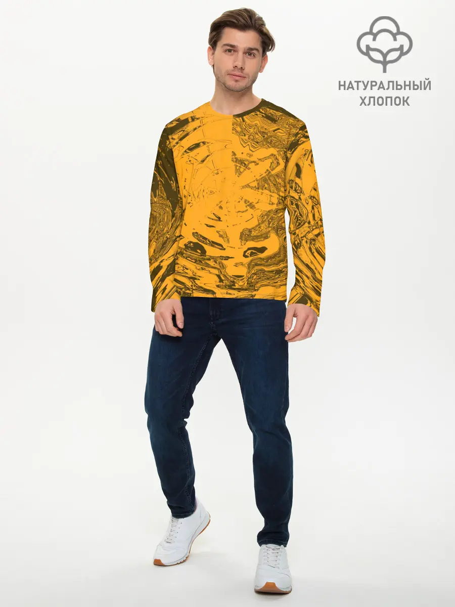 Мужской лонгслив базовый / Сплющенная сфера (P007_P004ooo2956225, P004ooo2956225)