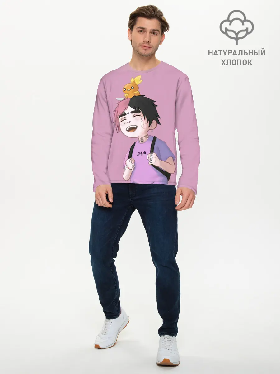 Мужской лонгслив базовый / Young Lil Peep (P007_P004ooo2956879, P004ooo2956879)