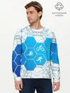 Мужской лонгслив базовый / Плыви, Крути, Беги (P007_P004ooo2956919, P004ooo2956919)