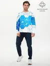 Мужской лонгслив базовый / Плыви, Крути, Беги (P007_P004ooo2956919, P004ooo2956919)