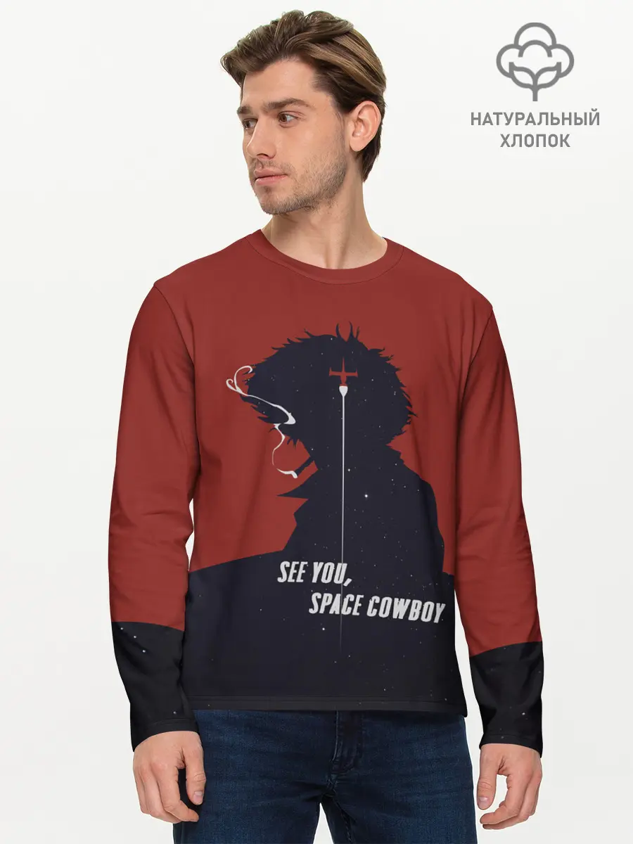 Мужской лонгслив базовый / Cowboy Bebop - Spike (P007_P004ooo2956815, P004ooo2956815)