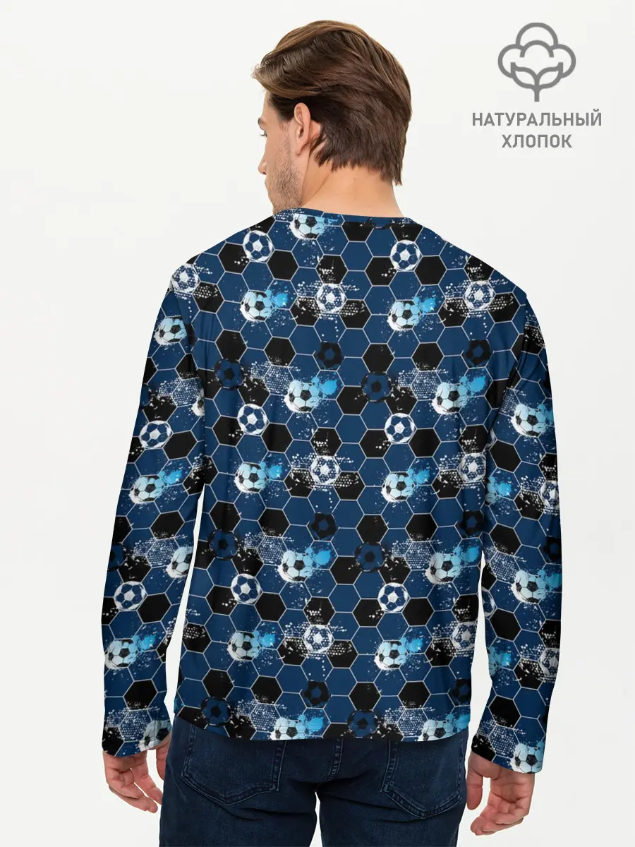 Мужской лонгслив базовый / Football (P007_P004ooo2957099, P004ooo2957099)