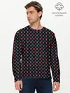 Мужской лонгслив базовый / Скандинавские орнаменты (P007_P004ooo2957115, P004ooo2957115)