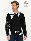 Мужской лонгслив базовый / Надпись на спине, каллиграфия (P007_P004ooo2958813, P004ooo2958813)