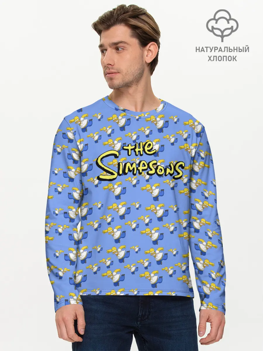 Мужской лонгслив базовый / Gomers pattern (P007_P004ooo2958701, P004ooo2958701)