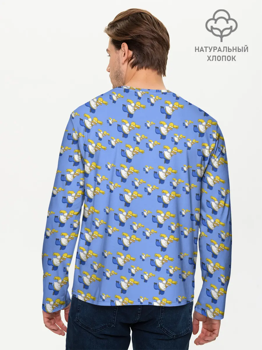Мужской лонгслив базовый / Gomers pattern (P007_P004ooo2958701, P004ooo2958701)