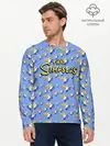Мужской лонгслив базовый / Gomers pattern (P007_P004ooo2958701, P004ooo2958701)