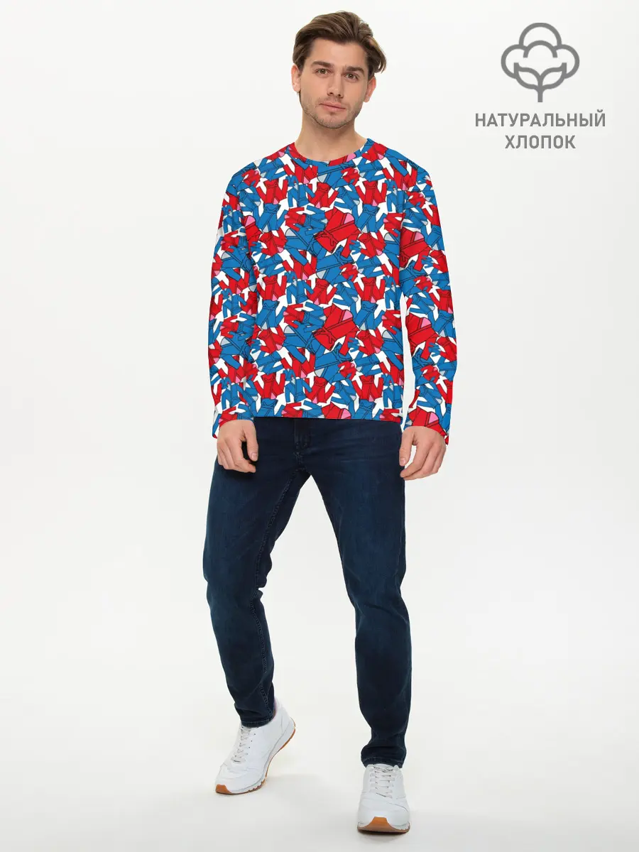 Мужской лонгслив базовый / Кимоно (P007_P004ooo2959523, P004ooo2959523)