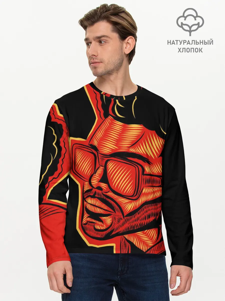 Мужской лонгслив базовый / Большой Уикенд (P007_P004ooo2960087, P004ooo2960087)