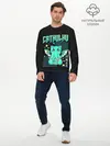 Мужской лонгслив базовый / CatHulhu (P007_P004ooo2960131, P004ooo2960131)