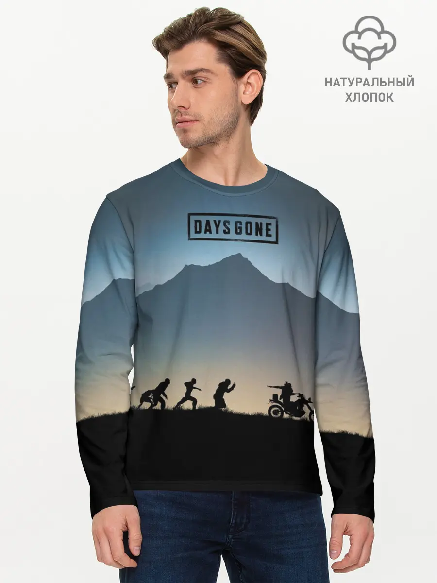 Мужской лонгслив базовый / Days Gone (P007_P004ooo2960423, P004ooo2960423)