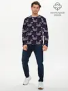 Мужской лонгслив базовый / Лебеди из бисера (P007_P004ooo2961191, P004ooo2961191)