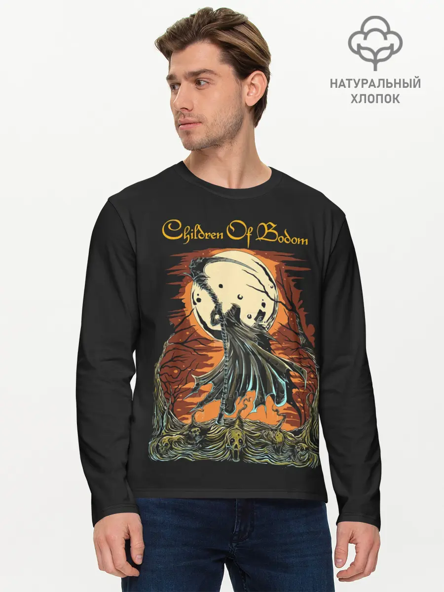 Мужской лонгслив базовый / Children of bodom (P007_P004ooo2960677, P004ooo2960677)