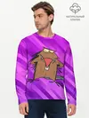 Мужской лонгслив базовый / Крутые Бобры мультфильм (P007_P004ooo2960695, P004ooo2960695)