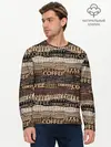 Мужской лонгслив базовый / Кофе (P007_P004ooo2961701, P004ooo2961701)