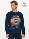 Мужской лонгслив базовый / Воодушевленный рыцарь (P007_P004ooo2961559, P004ooo2961559)