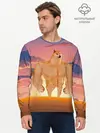 Мужской лонгслив базовый / Мем собака качок DOGE (P007_P004ooo2962979, P004ooo2962979)