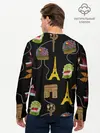 Мужской лонгслив базовый / Париж (P007_P004ooo2964159, P004ooo2964159)