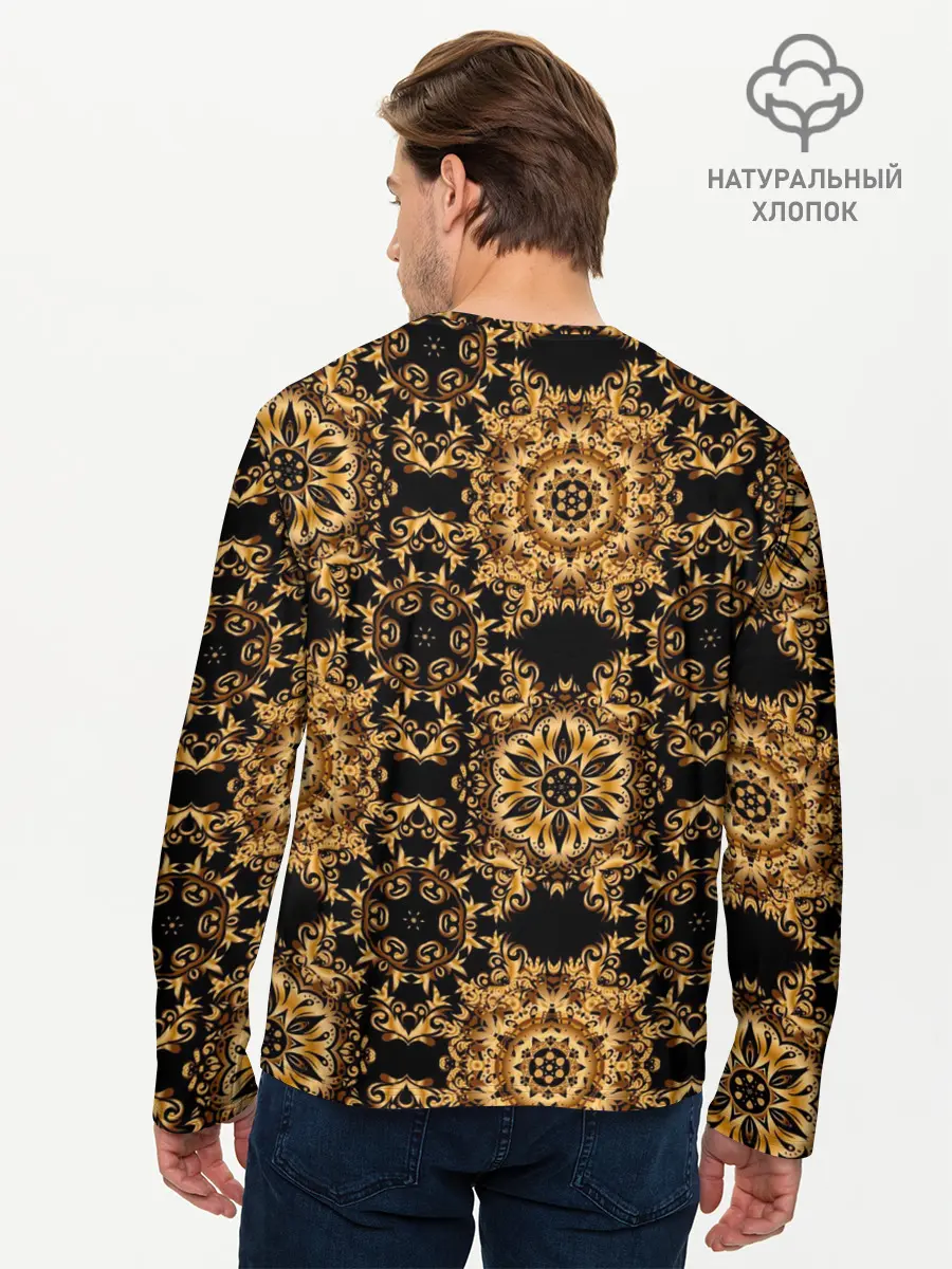 Мужской лонгслив базовый / классические узоры (P007_P004ooo2965233, P004ooo2965233)