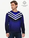 Мужской лонгслив базовый / Sport blue style (P007_P004ooo2965625, P004ooo2965625)