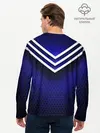 Мужской лонгслив базовый / Sport blue style (P007_P004ooo2965625, P004ooo2965625)