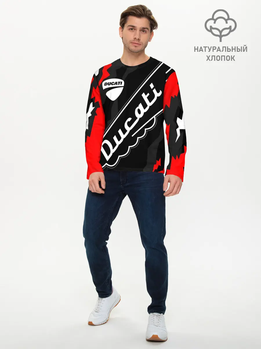 Мужской лонгслив базовый / DUCATI / ДУКАТИ / SPORT (P007_P004ooo2969537, P004ooo2969537)