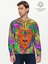 Мужской лонгслив базовый / Лев шаман (P007_P004ooo2970319, P004ooo2970319)
