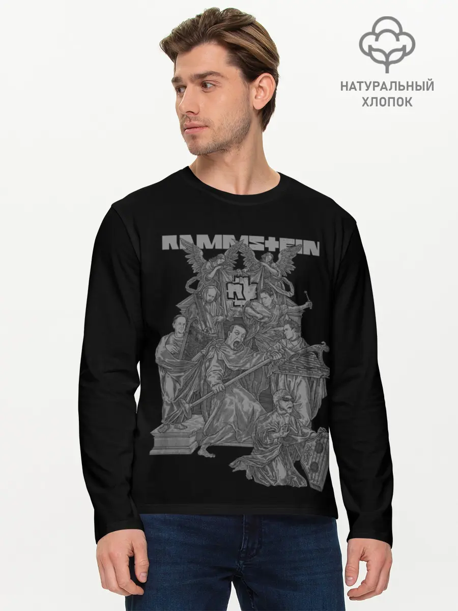 Мужской лонгслив базовый / Рамштайн (P007_P004ooo2971127, P004ooo2971127)