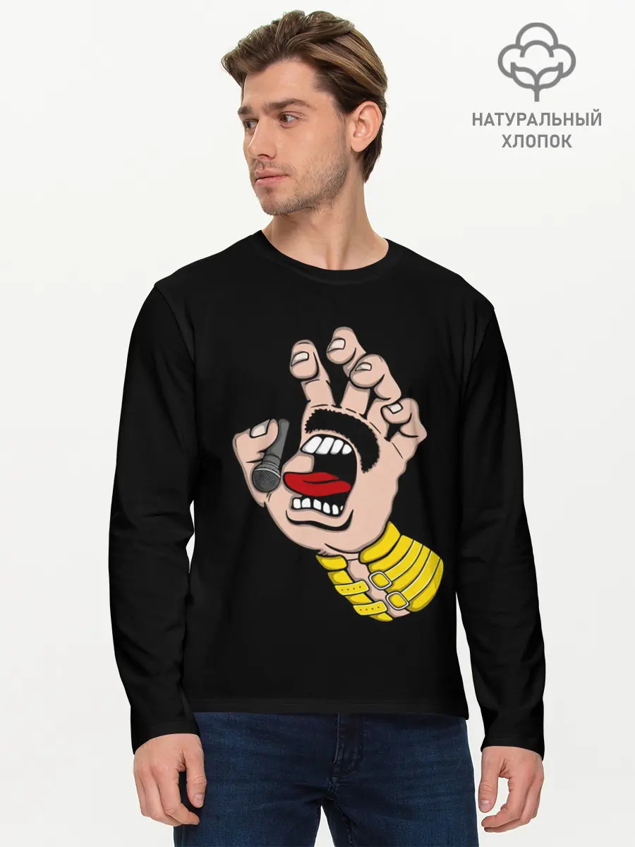 Мужской лонгслив базовый / Рука Меркьюри (P007_P004ooo2971735, P004ooo2971735)