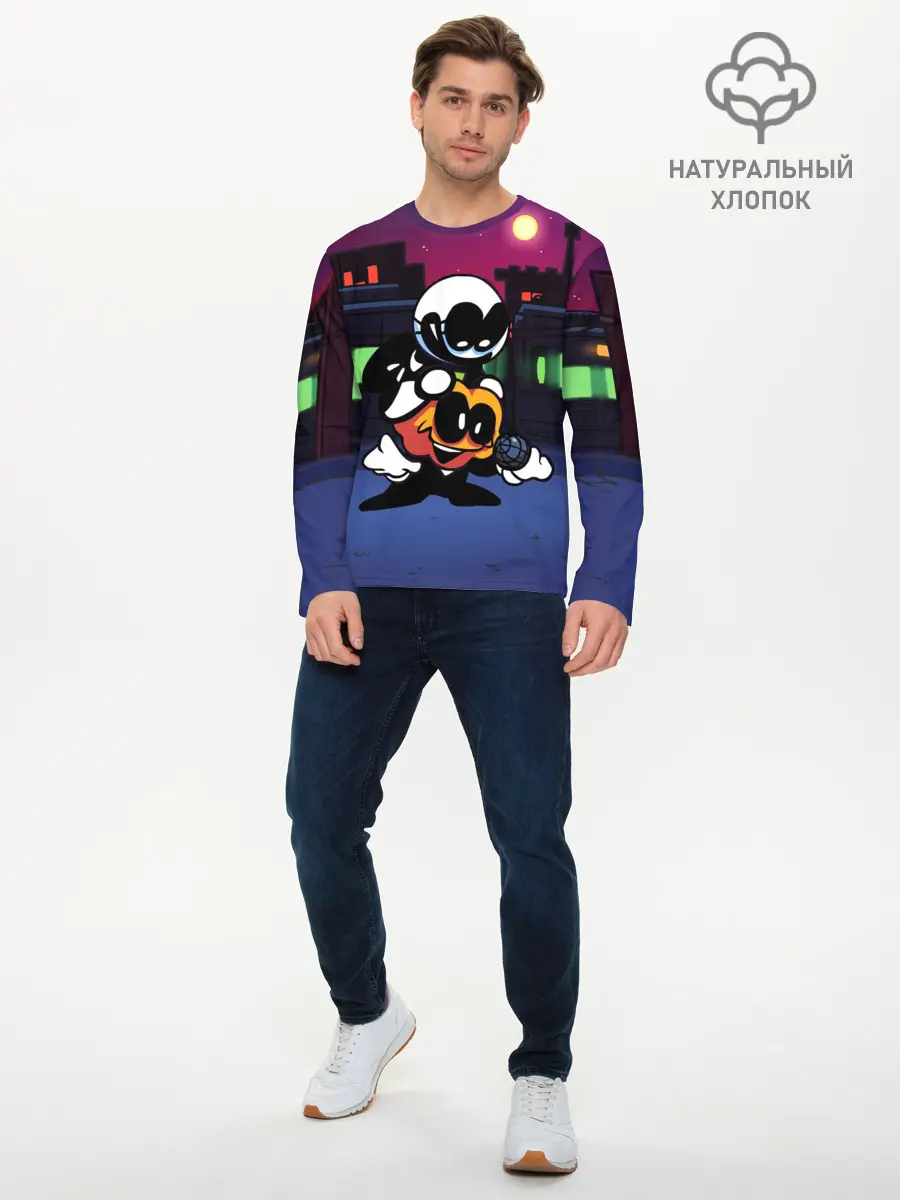 Мужской лонгслив базовый / FNF Скид и Памп (P007_P004ooo2971539, P004ooo2971539)