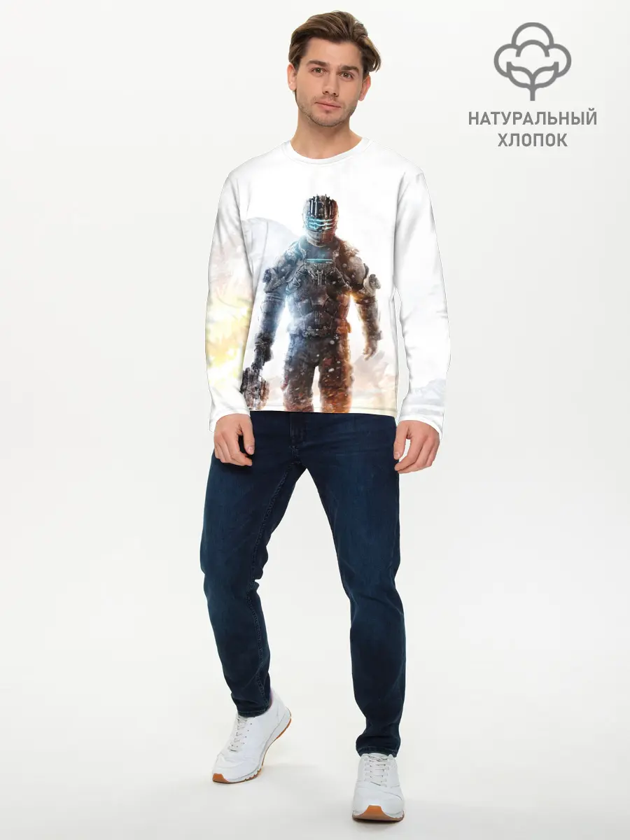 Мужской лонгслив базовый / Айзек Кларк Dead Space (P007_P004ooo2971943, P004ooo2971943)